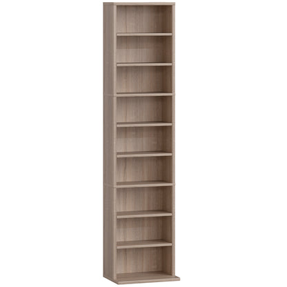 260 Narrow CD Storage Unit - Natural Wood Finish