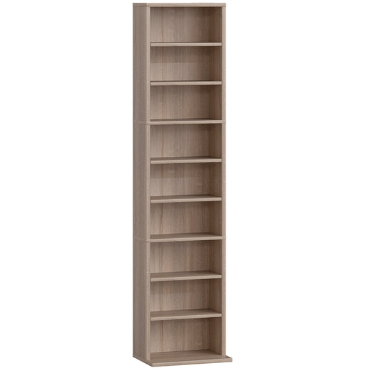 260 Narrow CD Storage Unit - Natural Wood Finish