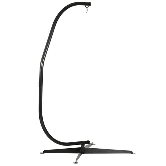Hanging Hammock Stand Hammock Chair Stand C Stand Steel Heavy Duty Stand for Hanging Hammock Air Porch Swing Chair Indoor Out