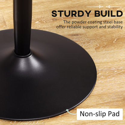 75H x Φ70cm Two-Person Minimalistic Dining Table - Black
