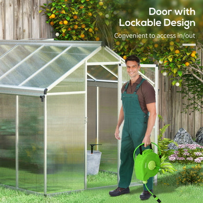 10 x 6ft Aluminium Frame Walk-In Greenhouse