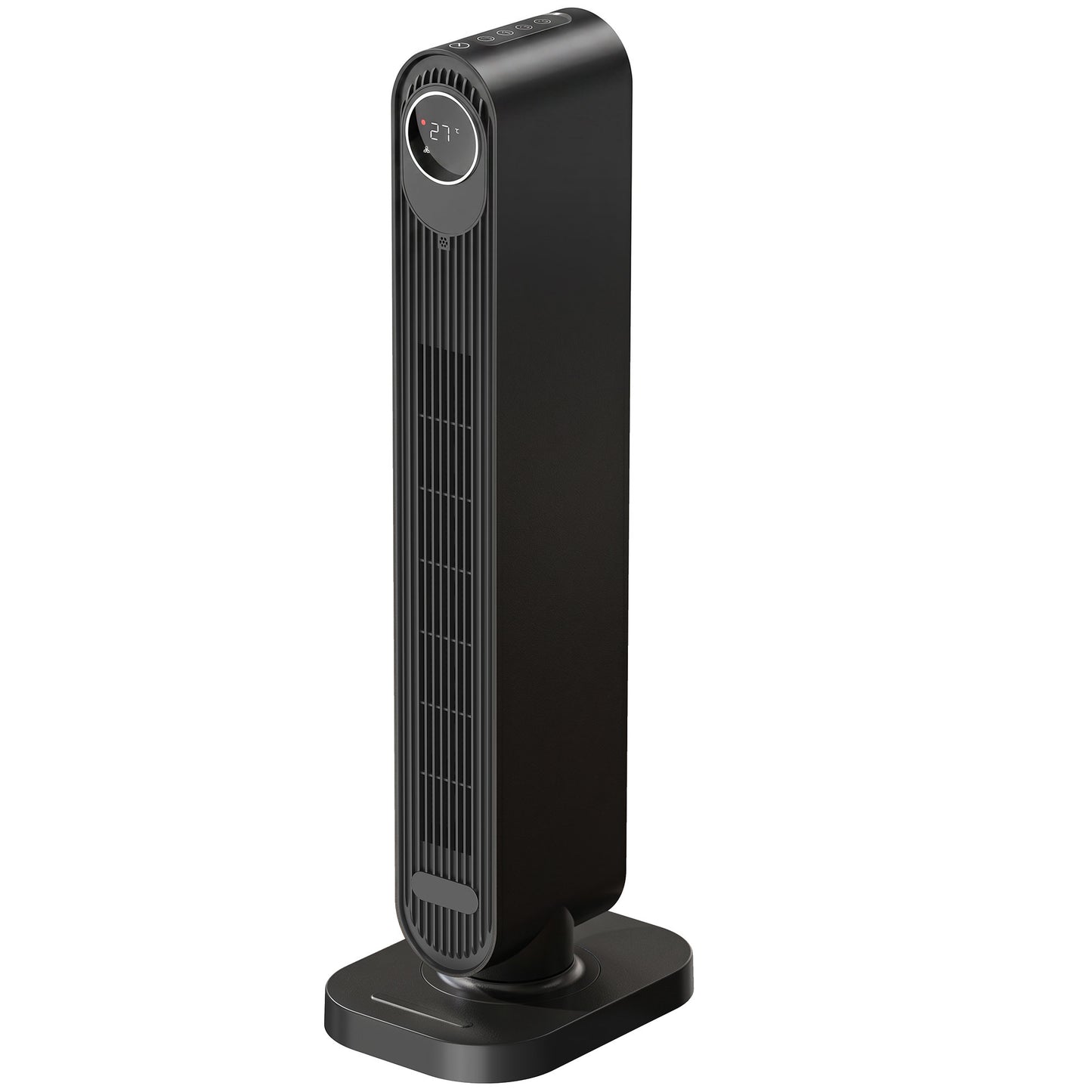 2000W Ceramic Electric Heater with Fan, Timer, Oscillation - Black