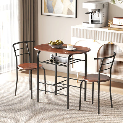 Three-Piece Compact Dining Set - Natural