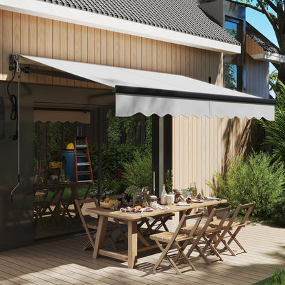 3 x 2.5m Electric Awning with Remote Controller, Aluminium Frame DIY Retractable Awning