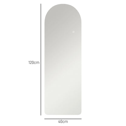 120 x 40cm Arch Mirror, with LED Lights