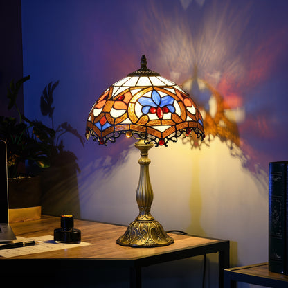 Tiffany Lamp, Stained Glass Table Lamp, Handcrafted Artisan Collectible, Suitable for Living Room and Bedside