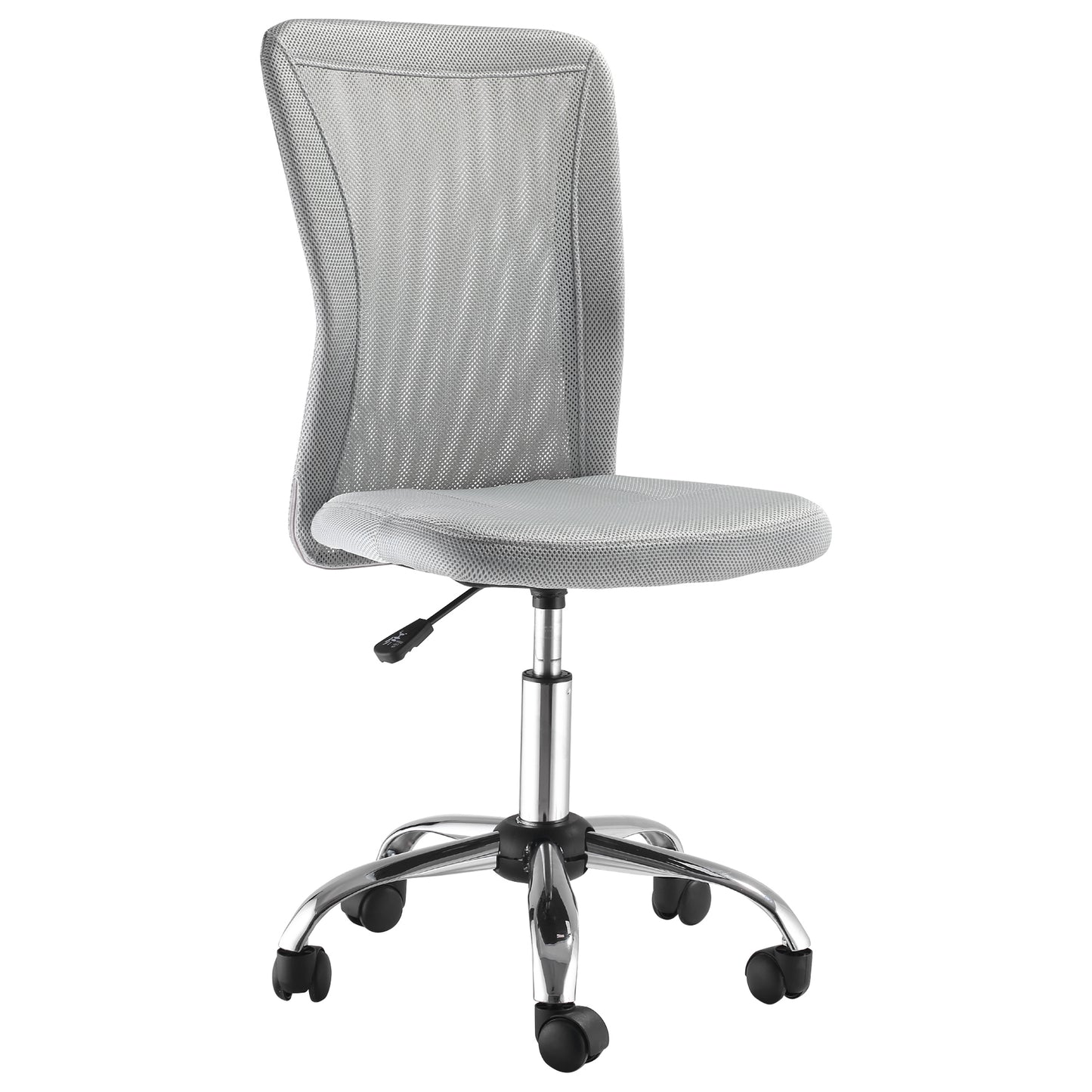 Office Chair, Armless Desk Chair, Adjustable Computer Swivel Chair with Rolling Wheels and Mesh Back for Home Work Study
