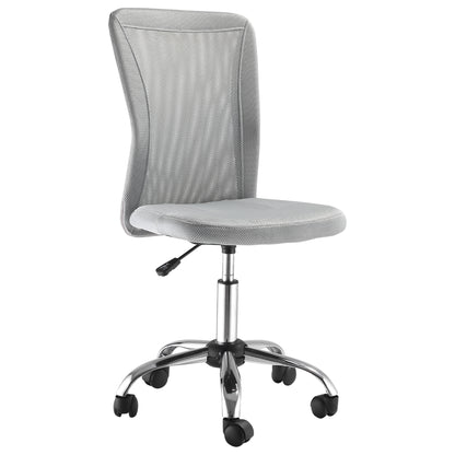 Office Chair, Armless Desk Chair, Adjustable Computer Swivel Chair with Rolling Wheels and Mesh Back for Home Work Study