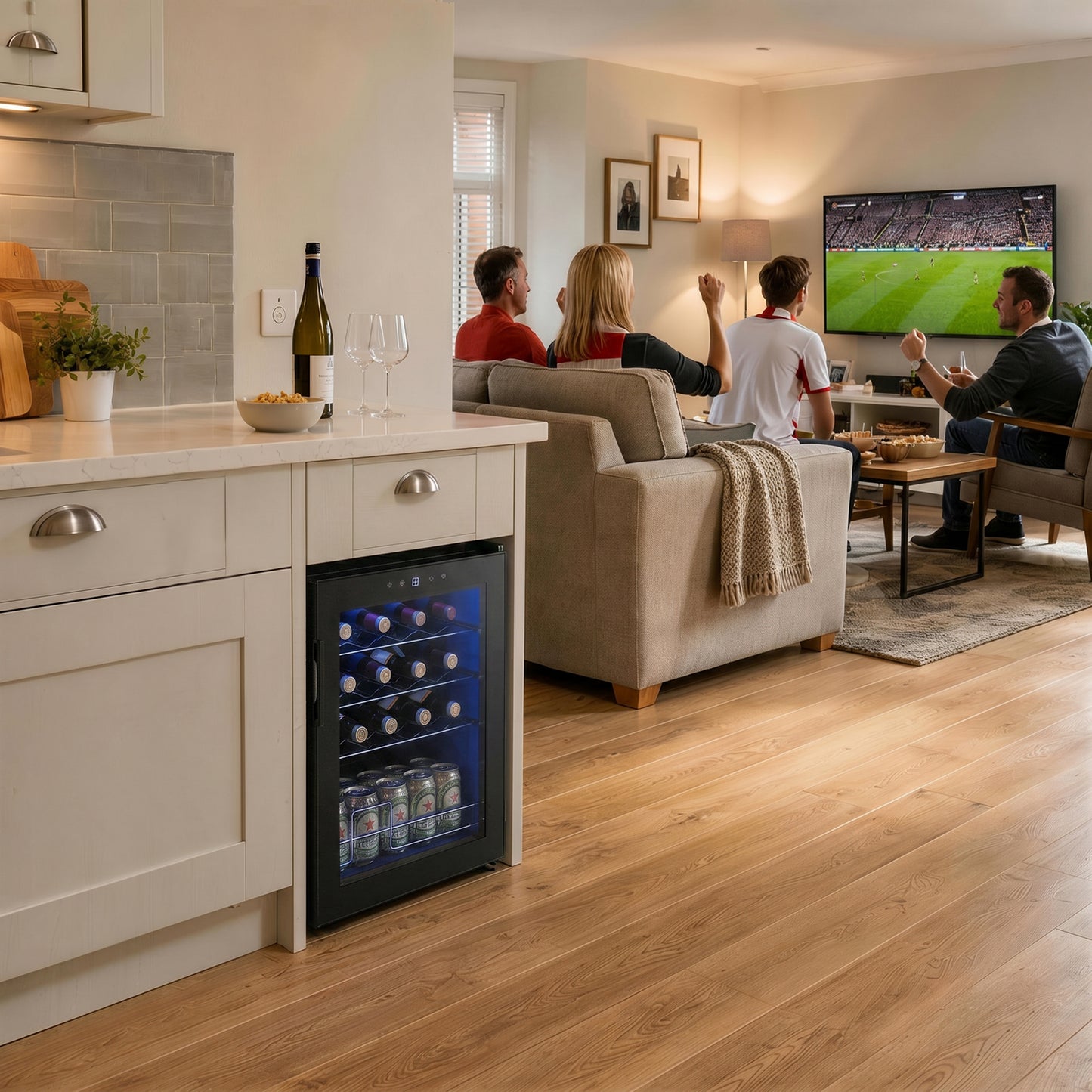 20 Bottle 5-18℃ Countertop Wine Fridge - Black