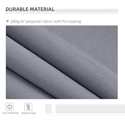 Manual Retractable Awning, size (4m x3m)-Grey