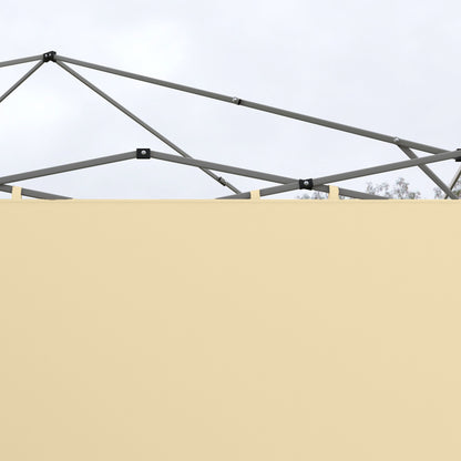 Set of Two 3 x 3(m) Replacement Zipped Gazebo Walls - Beige