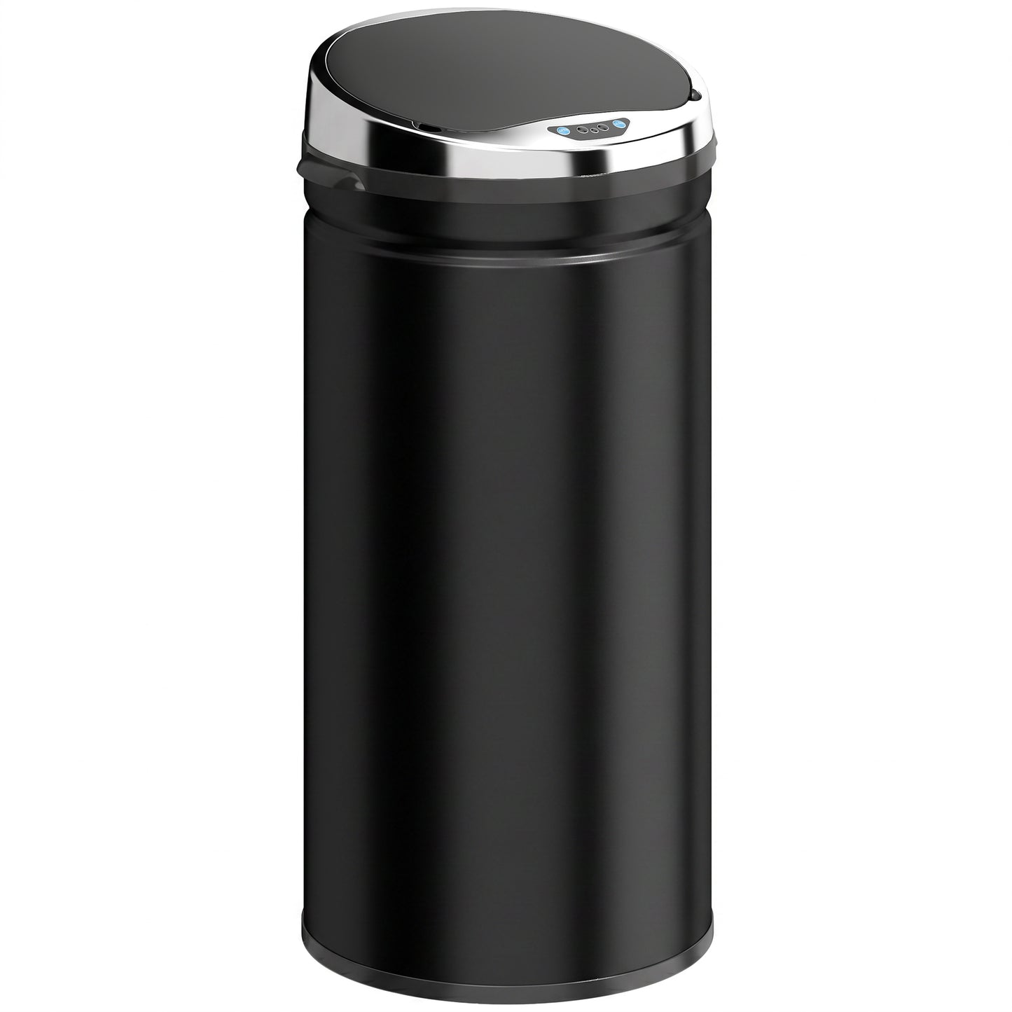 42L Automatic Motion Sensor Rubbish Bin with Fingerprint Resistant, Stainless Steel, Black