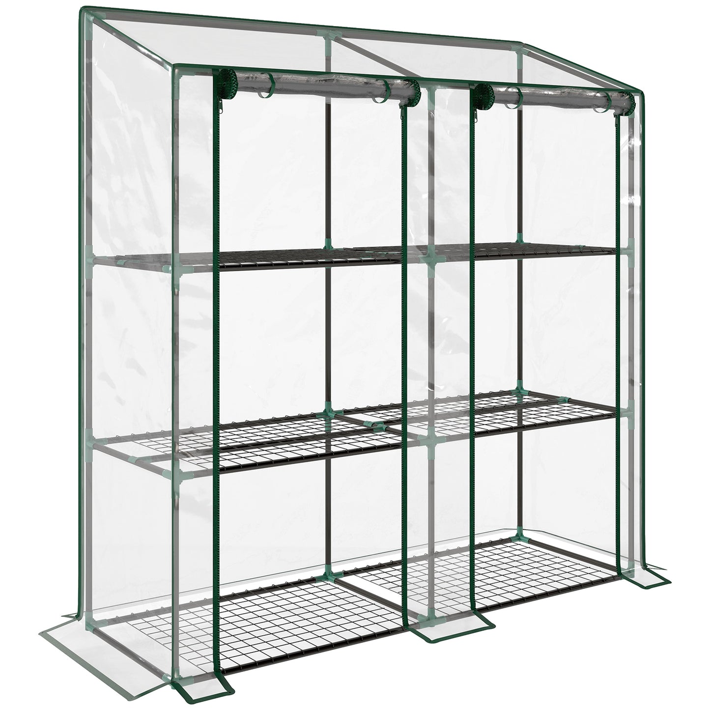46 x 143cm Three-Shelf Mini Greenhouse - Clear