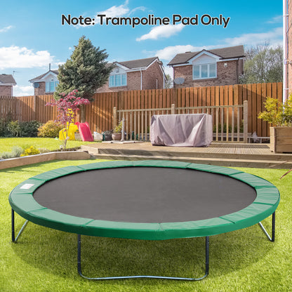 12FT Trampoline Spring Cover, Plastic Trampoline Pad Replacement Safety Guard, Green