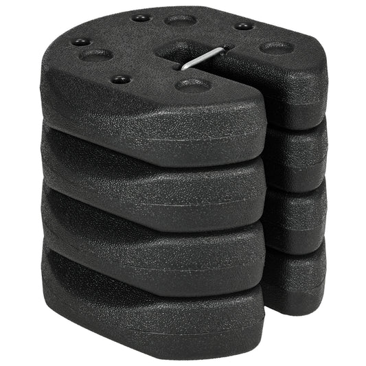 Total 12KG Gazebo Weights Set of 4, Weights for Gazebo Legs with Reinforce Pins and Carry Belt, for Canopies Tents