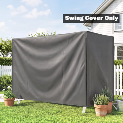 205 x 124cm Three-Seater Swing Chair Protective Cover Dark Grey