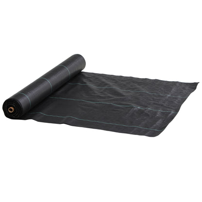 2m x 100m Heavy Duty Weed Control Membrane, Weed Membrane for Landscaping Driveway Gravel Artificial Grass Lawn Underlay