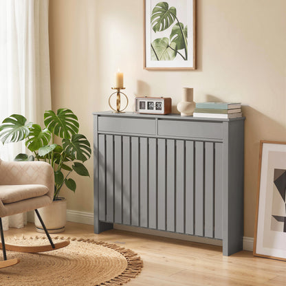 93 x 119cm Modern Radiator Cover - Grey