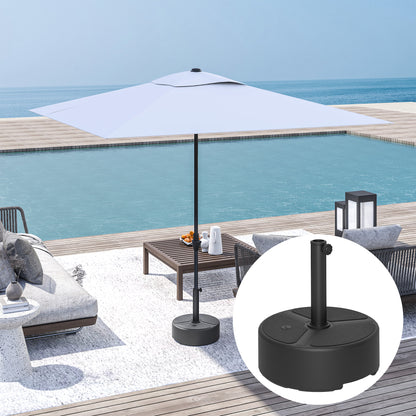 Round Garden Parasol Base, Garden Umbrella Stand Heavy Duty Parasol Base, Filled Up to 20kg with Stand or 18kg