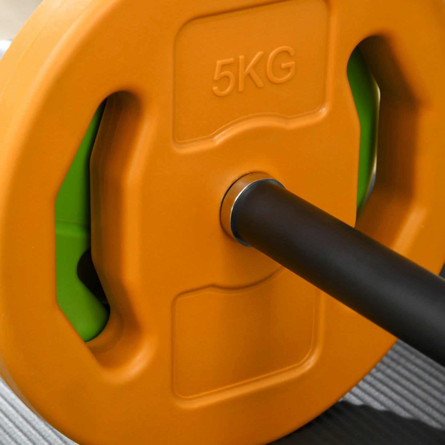20kg Barbell Weights Set, Adjustable Weights with Non-slip Handle