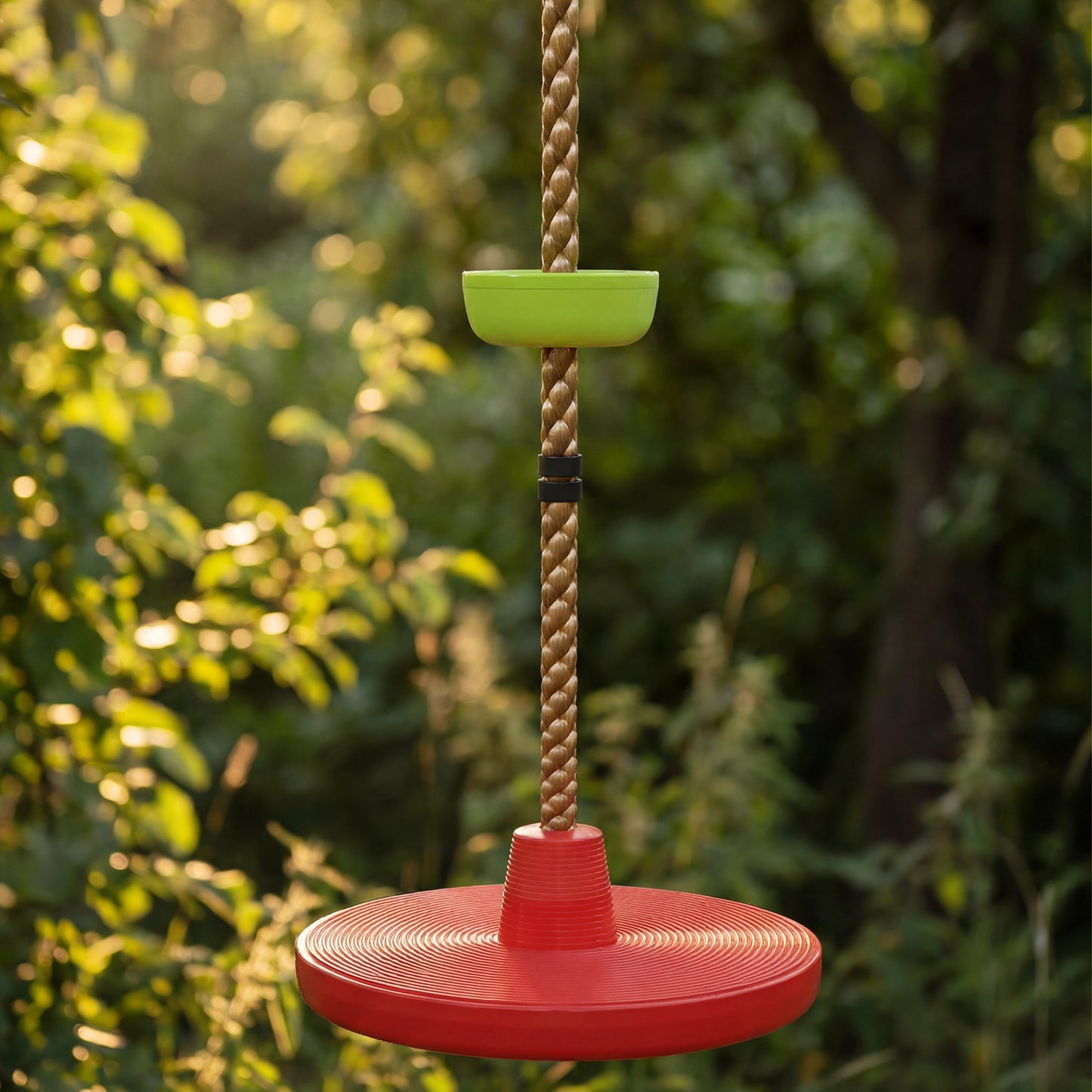 Climbing Rope, Kids Tree Swing Kit with Platforms and Disc Swings Seat, Obstacle Course Kids for Garden, Red
