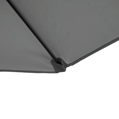 2.5M Garden Cantilever Parasol, Offset Roma Patio Umbrella Hanging Sun Shade Canopy Shelter