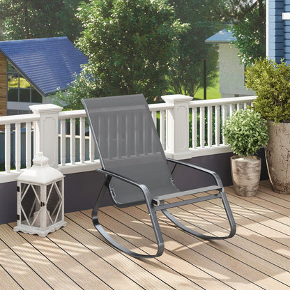 Rocking Garden Chair - Grey