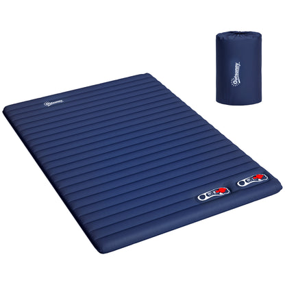 2 Person Camping Inflatable Mattress - Navy Blue