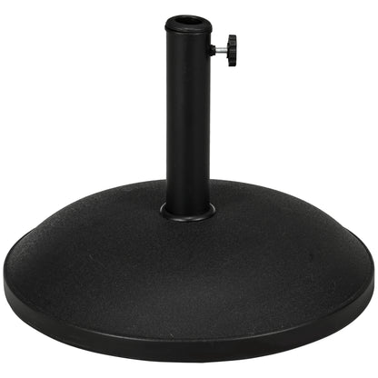 25 kg Parasol Base, Heavy Duty Concrete Patio Umbrella Stand with Adjustable Knob