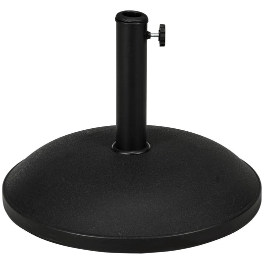 25 kg Parasol Base, Heavy Duty Concrete Patio Umbrella Stand with Adjustable Knob