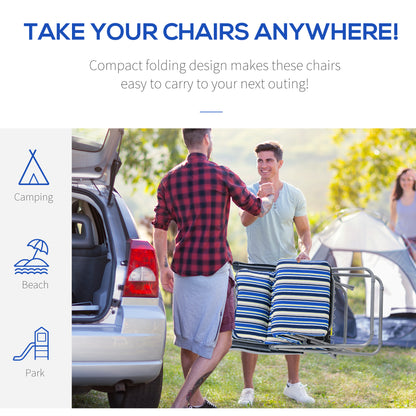 Reclining Garden Chair Set of 2, 5-Level Adjustable Zero Gravity Chairs with Cushions