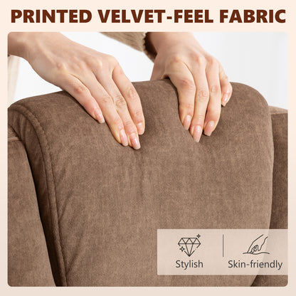 Office Chair with 6-Point Vibration Massage and Heat, Executive Computer Desk Chair with High Back, Reclining, Brown