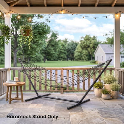 3.6m Extra-long Universal Hammock Stand Metal Frame Garden Camping Picnic Outdoor Patio Replacement – Stand Only