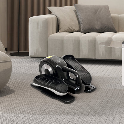 Under Desk Electric Elliptical Machine for Home, Sit Down Pedal Exerciser for Seniors with 12 Programs, LCD Monitor