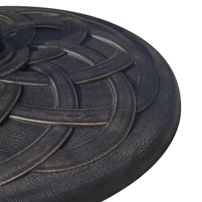 19KG Resin Umbrella Base Garden Parasol Base Stand Round Sun Shade Holder Suitable For Pole Between Φ38mm to Φ48mm