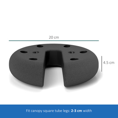 Pop up Canopy Tent Weights Set of 4 PCs, Leg Weights for Marquee Party Tent Outdoor Canopy, Total 8.8KG