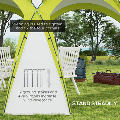 3.5 x 3.5M Camping Gazebo, Outdoor Event Shelter Dome Tent Garden Sun Shelter Patio Spire Arc Pavilion Camp Sun Shade Tent fo