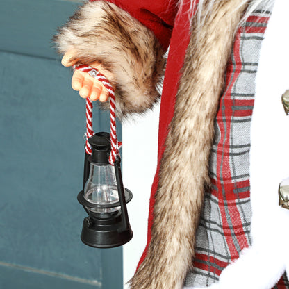 120cm Animated Santa Claus Figure, with Sound - Red