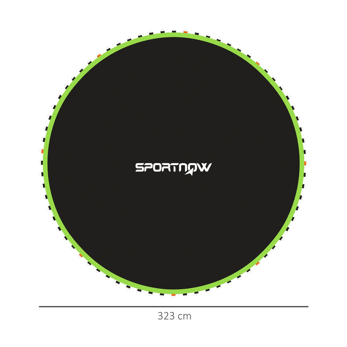 Replacement Trampoline Mat with Spring Pull Tool, 72 V-Hooks, for 12ft Trampoline using 14cm Springs, Green
