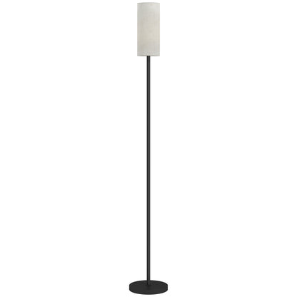 Floor Lamp for Living Room, Modern Standing Lamp with Linen Shade & Foot Switch, Minimalist Tall Pole Lampshade for Bedroom