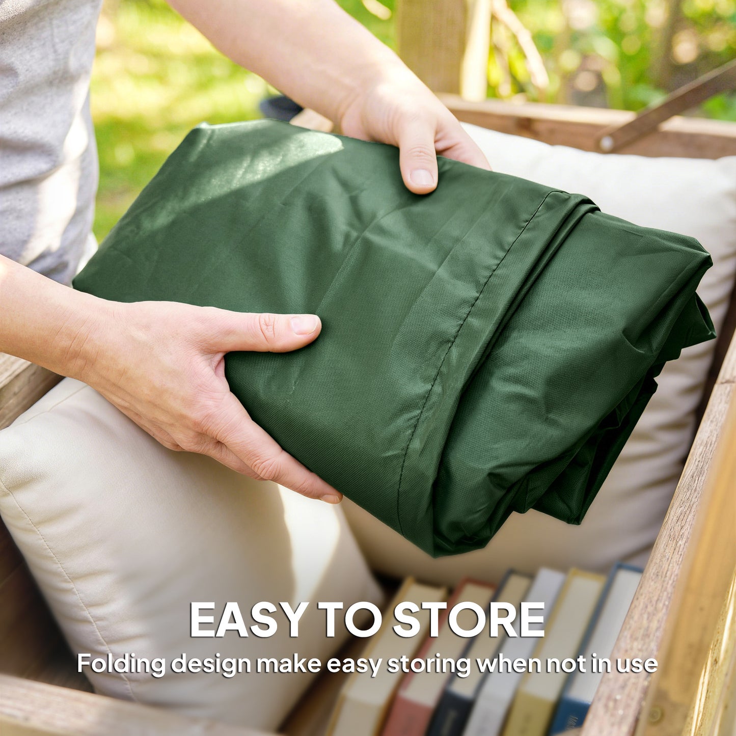 196 x 230 cm Hanging Egg Chair Protective Cover - Green