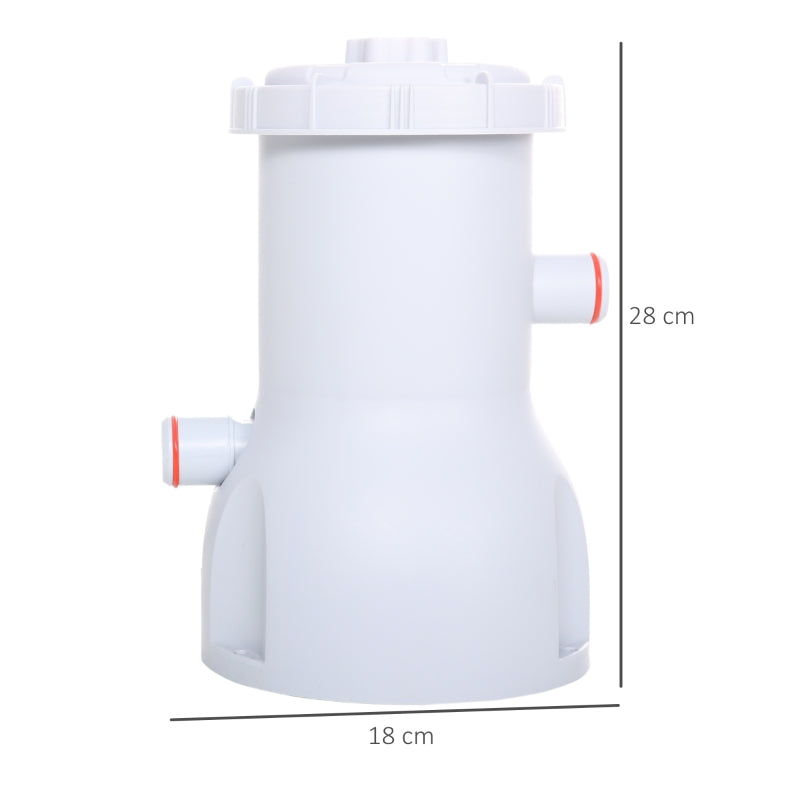 Swimming Pool Cartridge Filter Pump with Hose and Hose Clamps