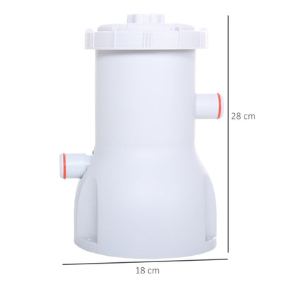 Swimming Pool Cartridge Filter Pump with Hose and Hose Clamps