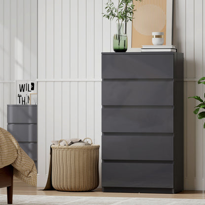 Chest of Drawers, 5-Drawer Storage Cabinets, Modern Dresser, Storage Drawer Unit for Bedroom