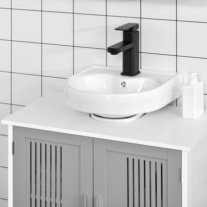 Modern Under Sink Cabinet with 2 Doors, Bathroom Vanity Unit, Pedestal Under Sink Design