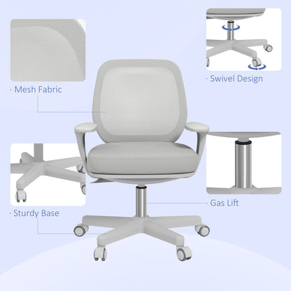 44-56cm Mesh Back Office Chair - Grey