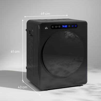 4kg Compact 40-60℃ Tumble Dryer - Black