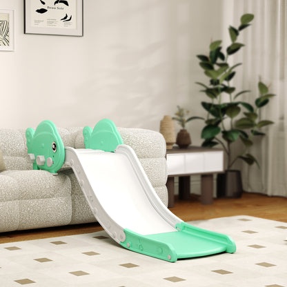Kids Sofa Slide with 130cm Extended Length, HDPE Toddler Slide for Sofa, Bed, Stairs, Easy Assemble & Storage, Green