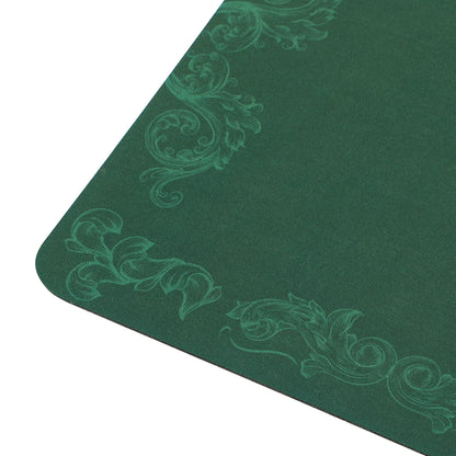 Professional Poker Mat, 12-Player Water-resistant Poker Table with Felt Surface, Carry Bag, Green
