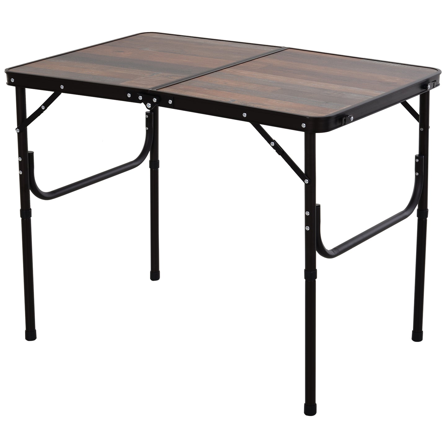 3ft Folding Camping Table Height Adjustable Aluminium Outdoor Garden Party Picnic BBQ Trestle Table Field Kitchen